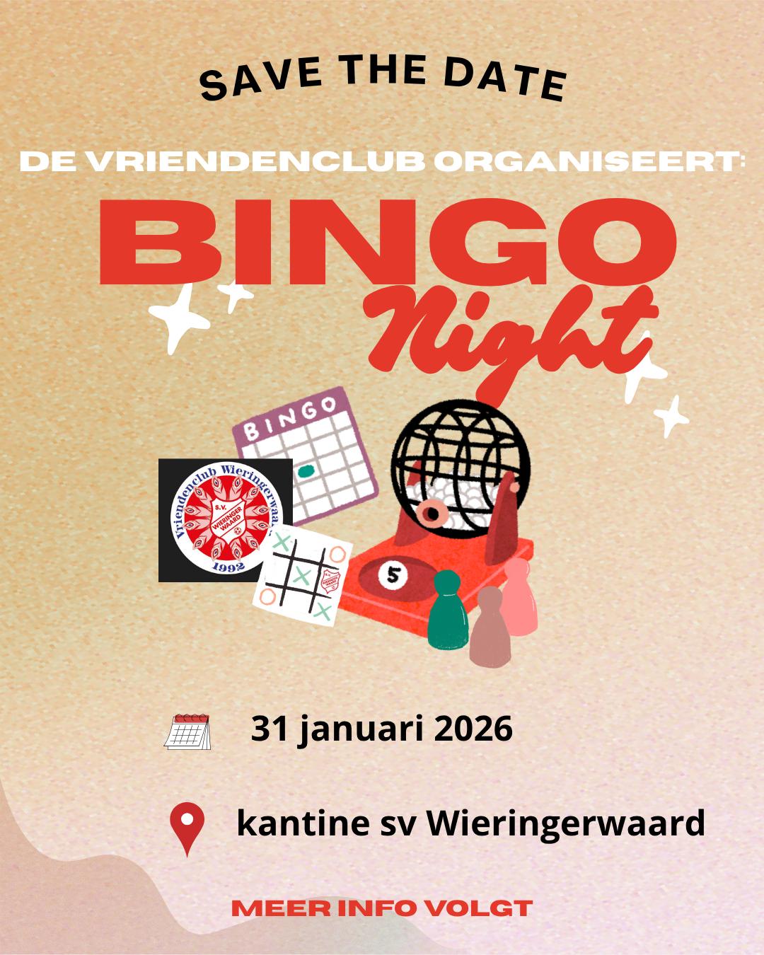 Bingo Night 31 januari 2026